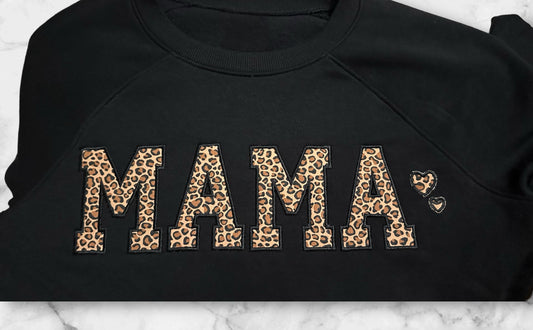 MAMA Animal Print Sweatshirt